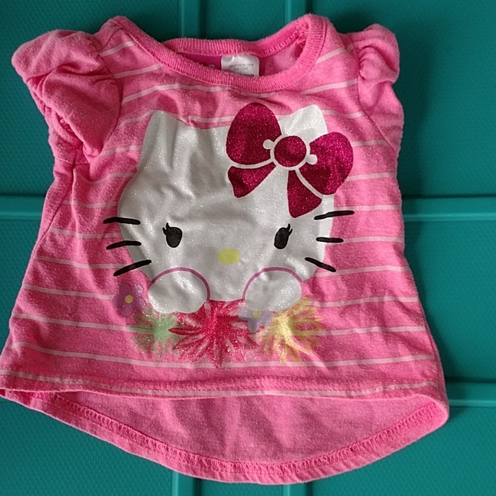 Hello Kitty size 12 months shirt.